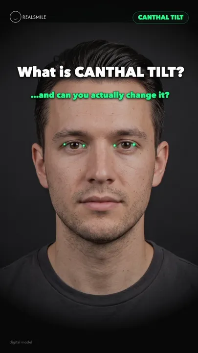 What is canthal tilt — and can you actually change it? — RealSmile 60-second explainer