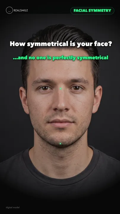 Facial symmetry — why the camera exaggerates it — RealSmile 60-second explainer